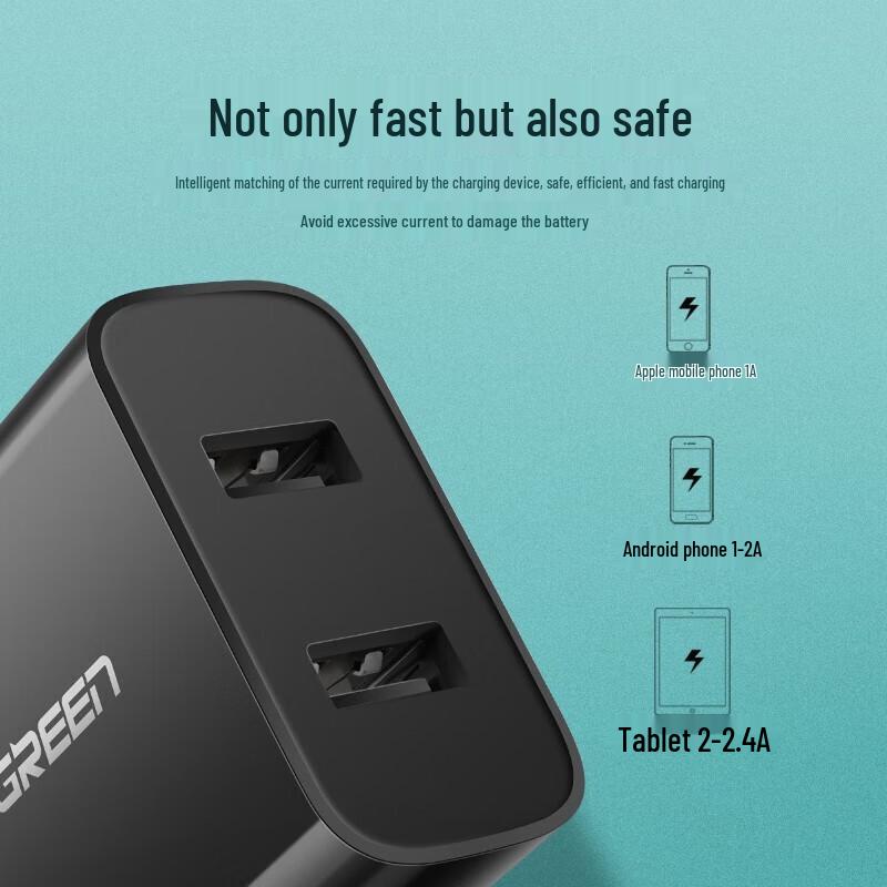 UGREEN 3.1A Dual USB Port Fast Wall Charger