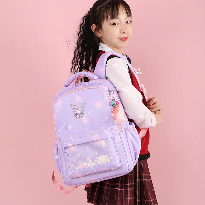 New Cartoon Cute Large-capacity Girls' Schoolbag, Primary School Students Reduce the Burden and Protect the Spine, Fashionable Backpack.