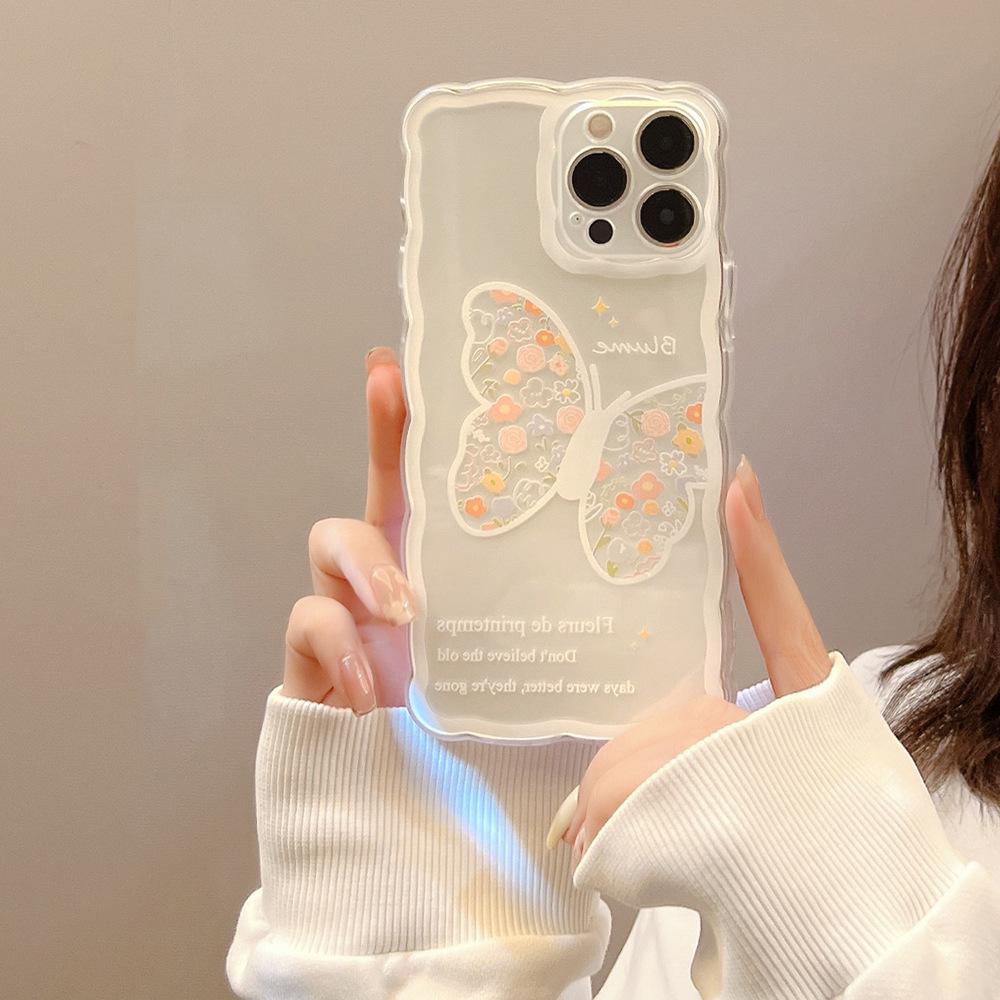 Cute Flower Butterfly Case for iPhone 13 iPhone 15 iPhone 16