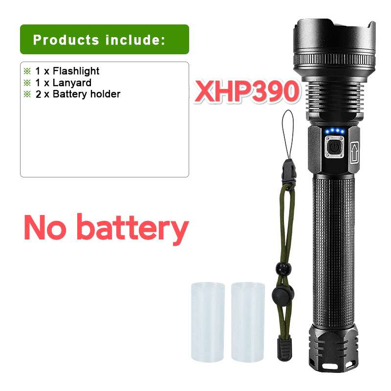 XHP390 High Power Led Flashlights 10000LM Rechargeable Powerful Torch Strong Light Lantern Emergency Led Torch