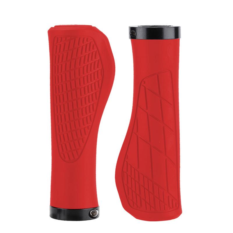 2PCS Non-slip Mountain Bike Handlebar Grip Soft Rubber MTB Grips Anti-skid Comfortable Lockable Bicycle Grips Bike Parts