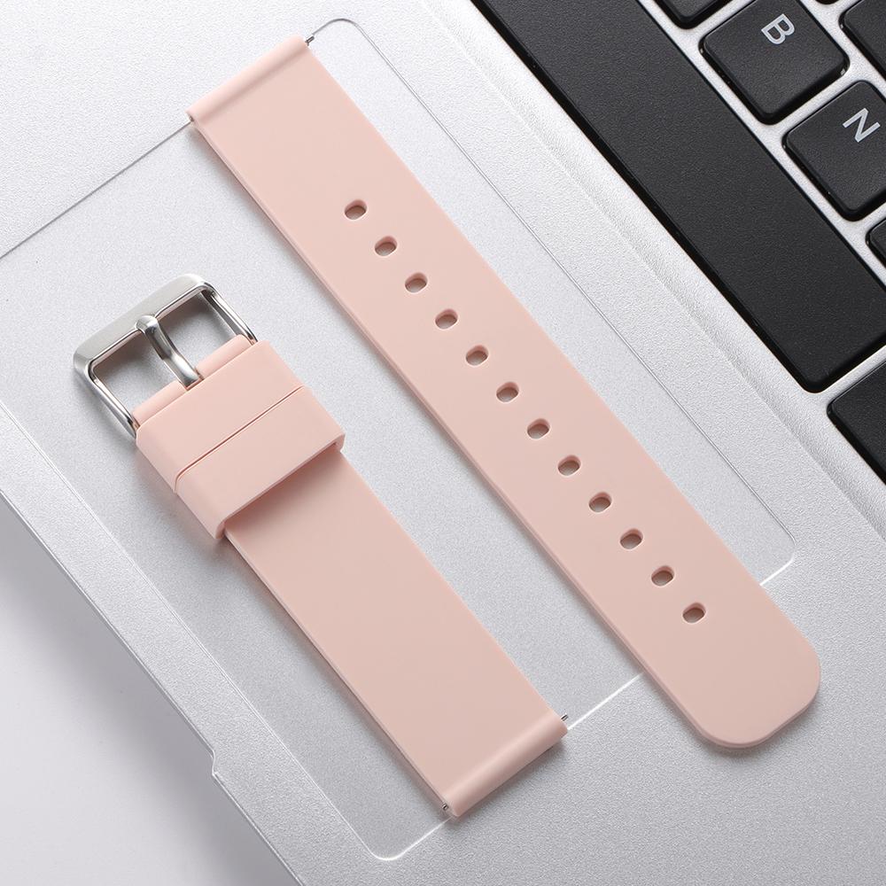 Quick Release Silicone Watch Strap 20mm 22mm Band Soft Waterproof Wristband for Huawei Gt3/GT5 Watchband for Smartwatch Watches