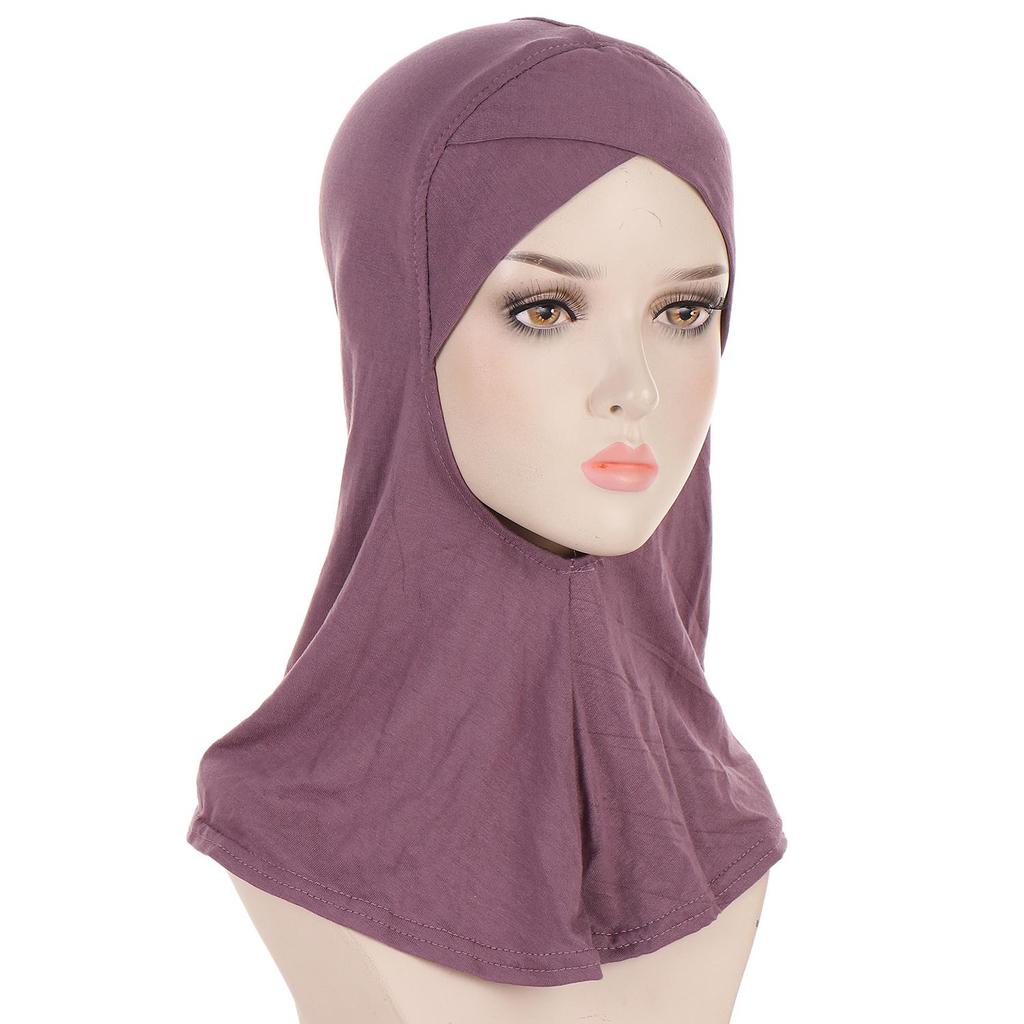 Stirn-Kreuz-Muslim-Frauen, vollständig bedeckende innere Hijab-Kappe