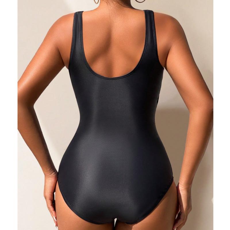One Piece Large Swimsuits Closed Plus Size Swimwear Push Up Female Body Bathing Suits For Pool Beachwear Women's Swimming Suit