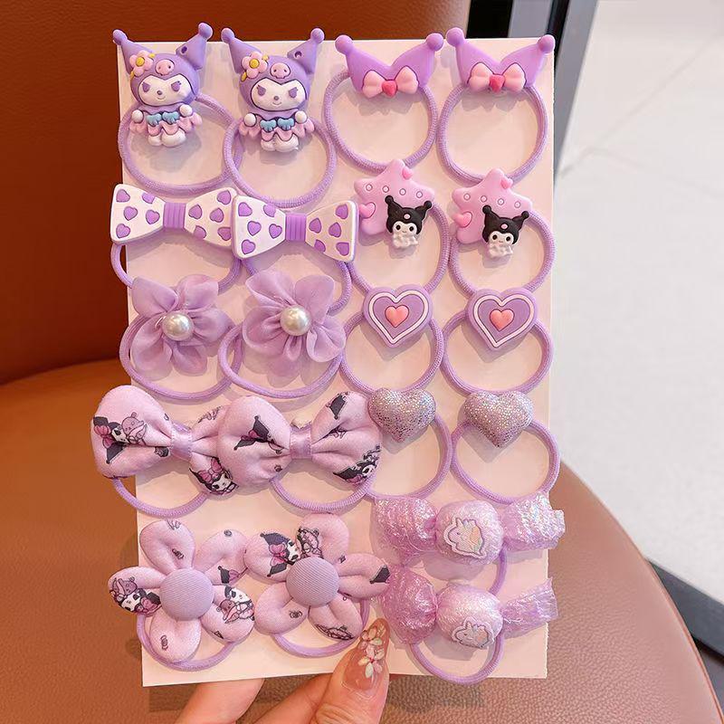 Pink 50-Piece Cute Hair Clip Set: Sweet Girly Japanese Cartoon Bangs Accessories