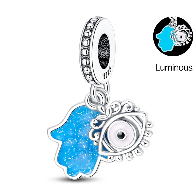 Newcopper Sparkling Zircon Devil'S Eye Horus' Eye Best Wishes Lucky Charms Beads Fit Pan Original Bracelets Diy Jewelry