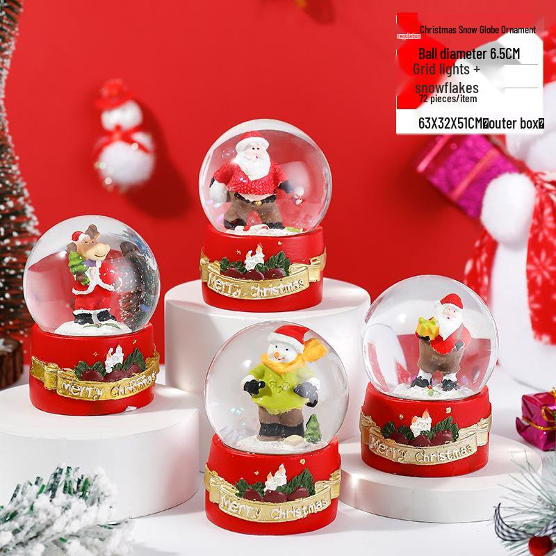Christmas Crystal Ball Music Box Lantern Ornament