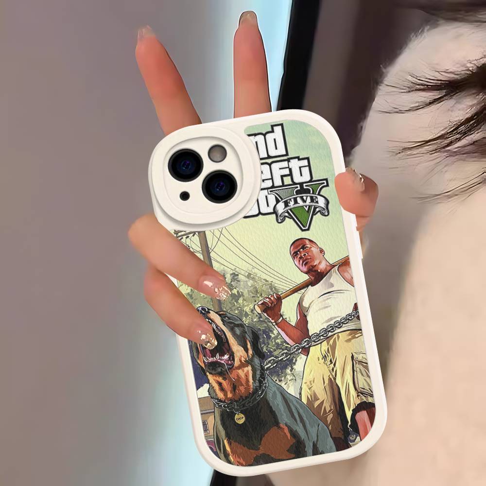 D-Decor T-Theft A-Auto G-GTA Joc Video Carcasă Telefon Piele Dură Pentru IPhone 14 13 16 Mini 15 14 11 12 Pro Max Plus Fundas