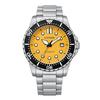 Mechanical Automatic Stainless Steel 43 MM Yellow Dial Watch NJ0170-83Z