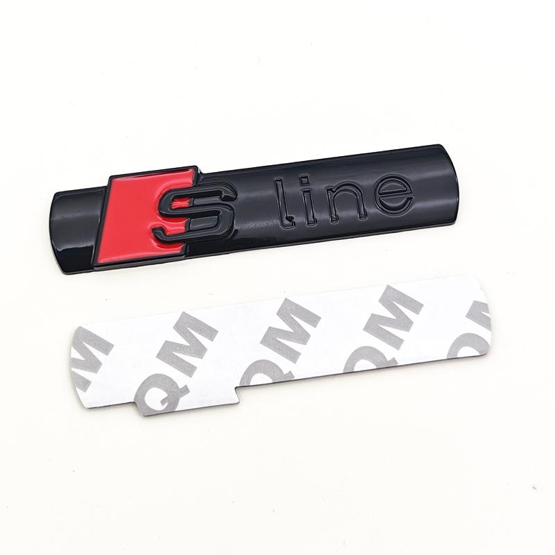 3D Metal Logo  Emblem Car Fender Side Sticker Front Grill Badge For  A3 A4 A5 A6 A7 S3 S4 S5 S6 TT  Accessories