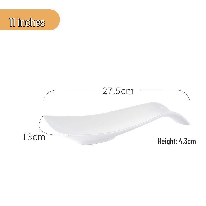 Pure White Ceramic Serving Plate