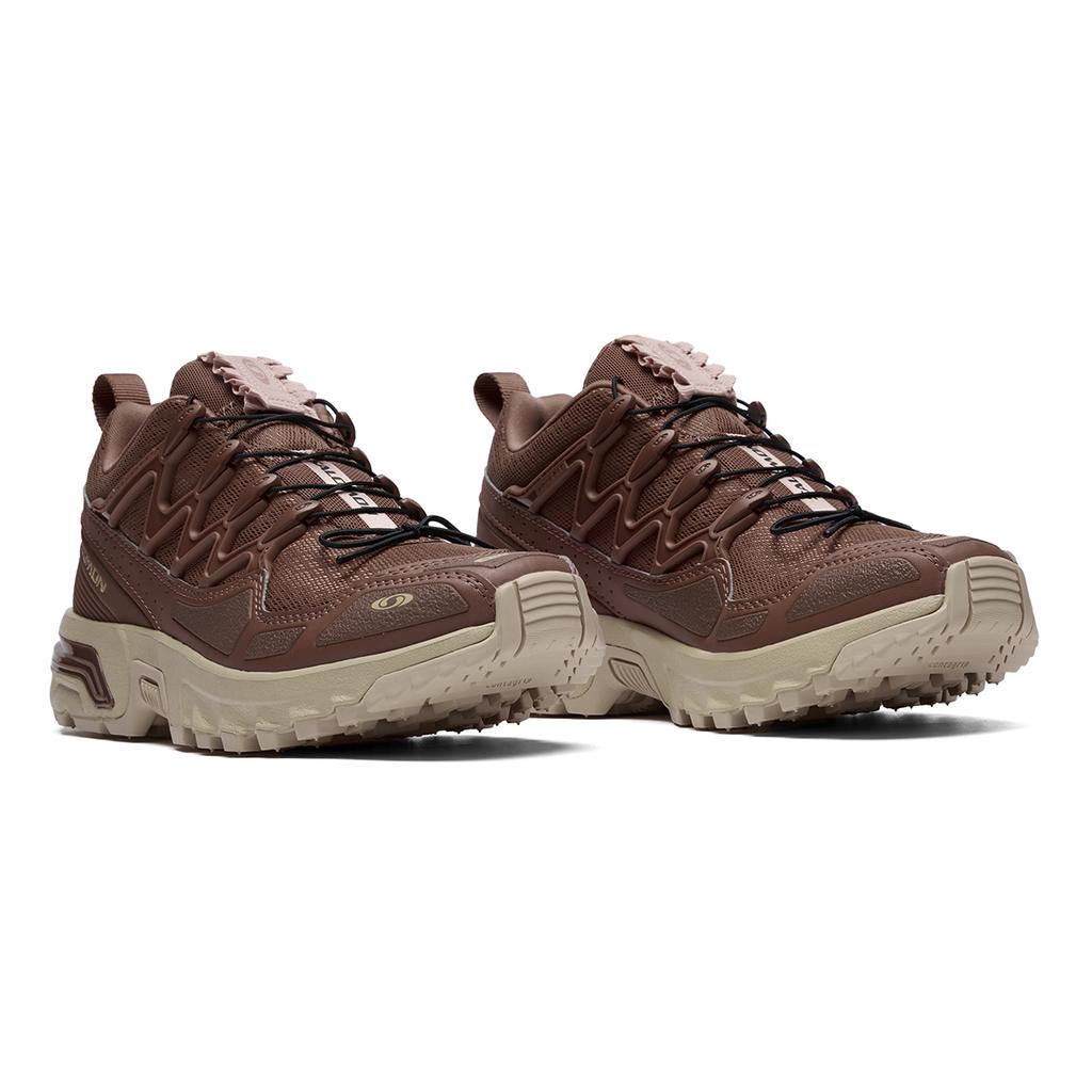 SALOMON Acs+ Saténové Pohodlné Měkké Prodyšné Podpůrné Ležérní Běžecké Boty Unisex Tenisky Červenohnědé 477949