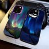 Prime Aurora Borealis Phone Case For iPhone 17,16,15,14,13,12,11 Plus,Pro Max,XS,Colorful Silver Black Cover
