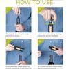 Pulling Corkscrew Wine Opener, Durable Plastic with Easy Turn Chrome Handle, Wine Bottle Opener for Bartenders, Home Bar Tools