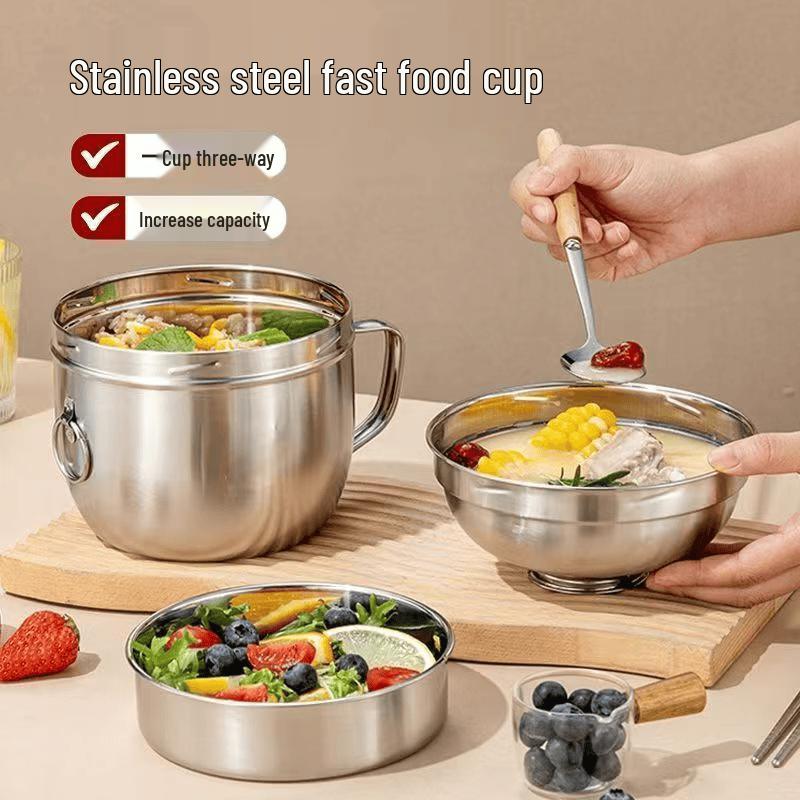 Stainless Steel Double-Layer Lunch Box