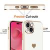 Coque de Protection - E.F.CONNECTION - pour iPhone 14 - Motif Cœur - Antichoc - Blanc - Slim