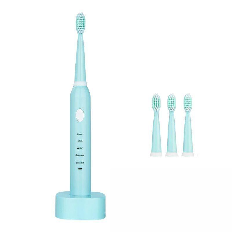 Ultrasonic Sonic Electric Toothbrush With Food-grade Dupont Brushes And Usb Charging