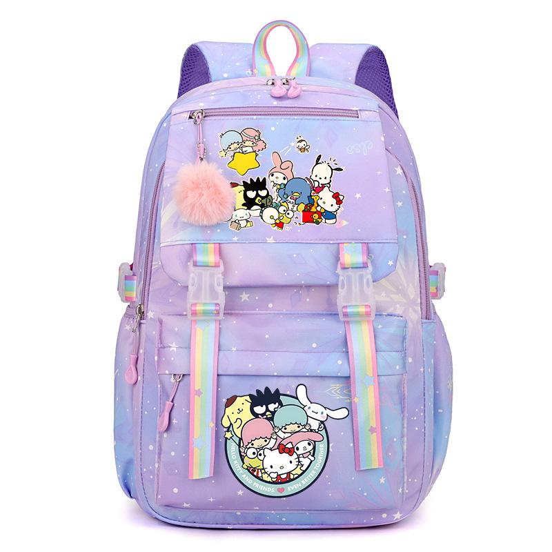 Collection Sweet Xiaoqing Cartoon Peripheral Trend Ridge Protection Backpack Large Capacity Student School Bag