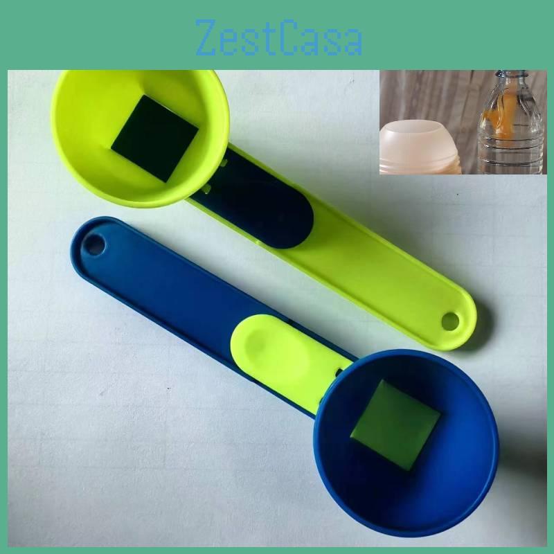 Premium Mess Free Measuring Funnel For Protein Powder And Coffee Sleek Design In Green Or Blue