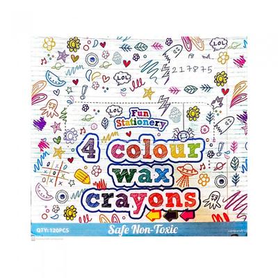 Fun Stationery Wax Based Crayon (Pack of 4)