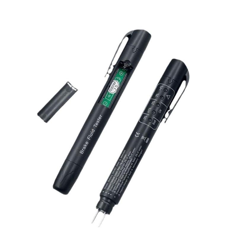 Electronic Brake Fluid Tester Pen Universal Brake Fluid Testing Tool Oil Moisture Meters Car Oil Quality Testing Pen With LED