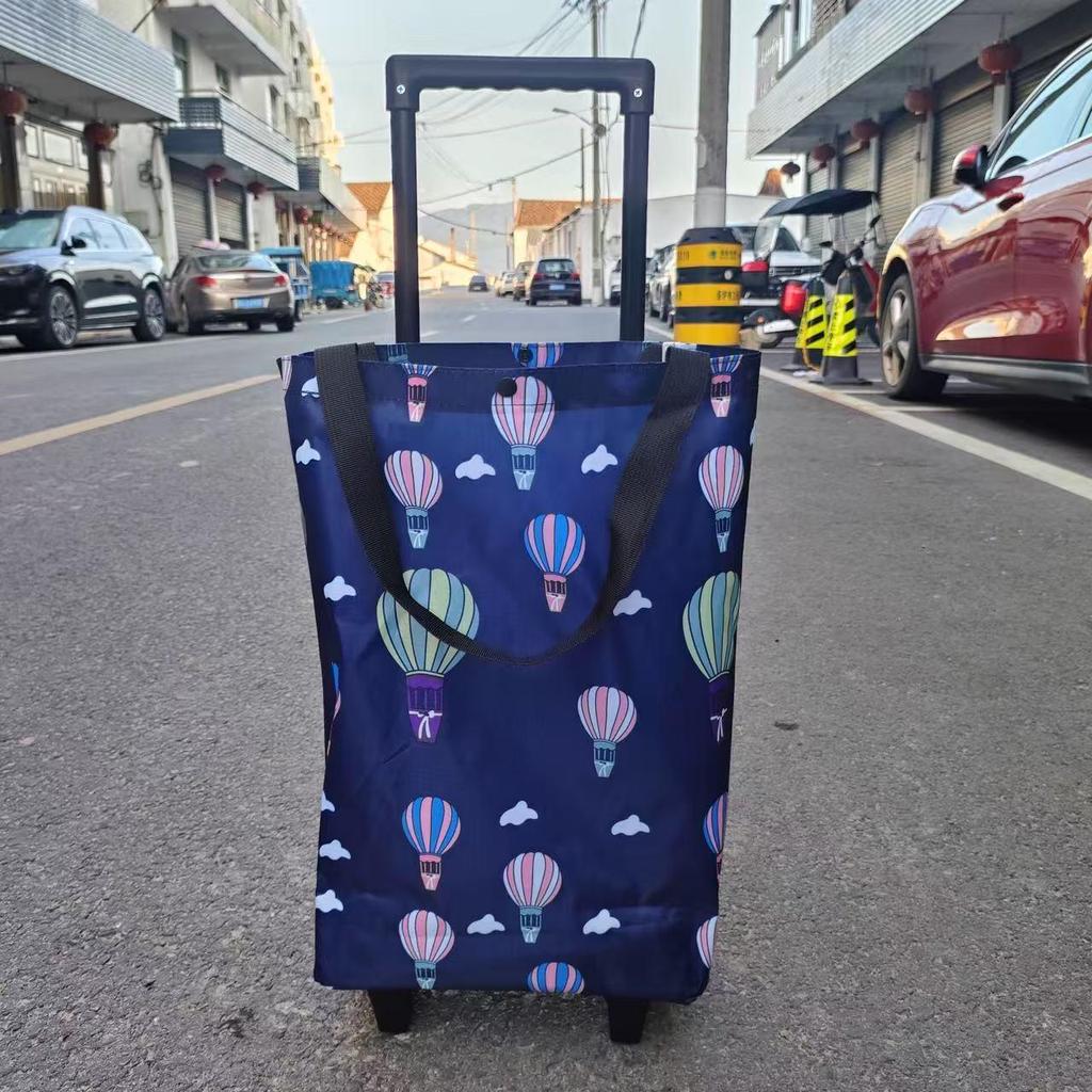 Foldable Portable Shopping Cart with Wheels