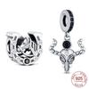 925 Silver Pendant Beads Pirates Of The Beef Bone And Horse Hoof Charms For DIY Jewelry Making Bracelet Gifts