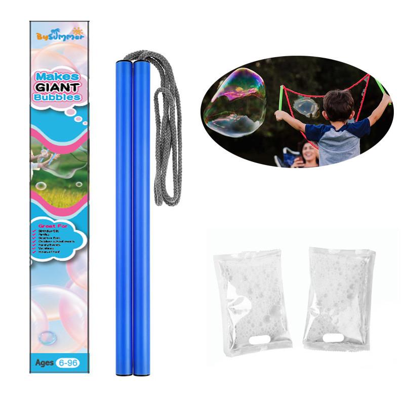 Colorful Plastic Bubble Wand Set With Concentrated Liquid For Outdoor Fun And Playtime