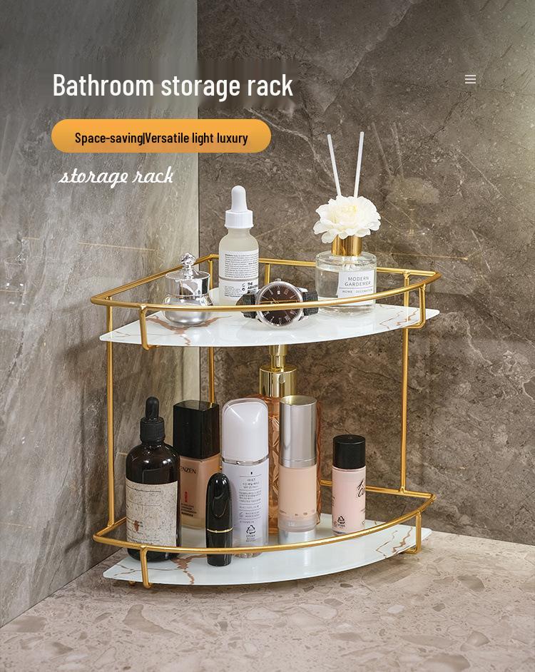 Birdcage Skincare Organizer: Bathroom Cosmetics Rack & Dressing Table Storage