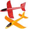 Glider Park Model Horizontal Rotating Toy [TradeWind] Hand-launched Airplane, Hand-launched, Assembly, Play, Aircraft, Flight, Flight, (Red/Orange)