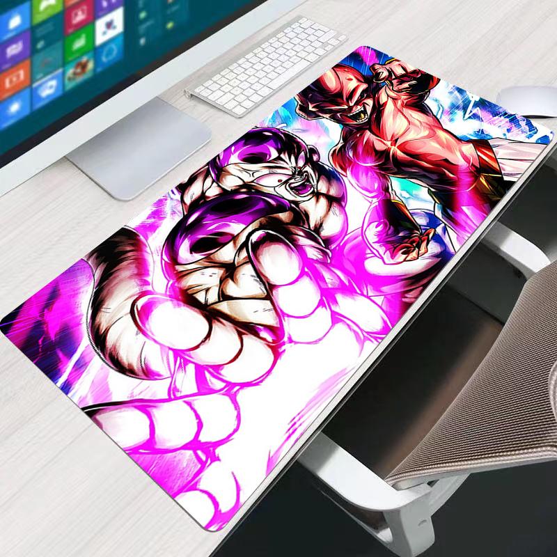 Dragon Ball Majin Buu Z Mouse Pad DBZ Anime Gabinete Gamer Computer Desk Mat Keyboard Pad Edge White Gaming Accessories Mousepad
