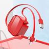 Micro USB 3 In 1 Charging Cable Retractable Charger Line for iPhone /Huawei /Samsung /Xiaomi