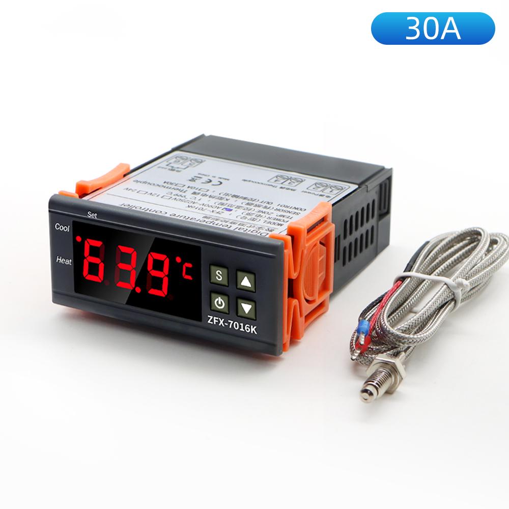 ZFX-7016K Cyfrowy Termostat LCD Mikrokontroler Temperatury do Inkubatora Przełącznik Sterowania Termoregulatorem