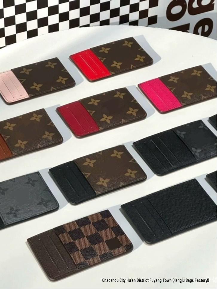 Evropský a americký klasický držák na více karet: Módní peněženka na mince a ochranné pouzdro