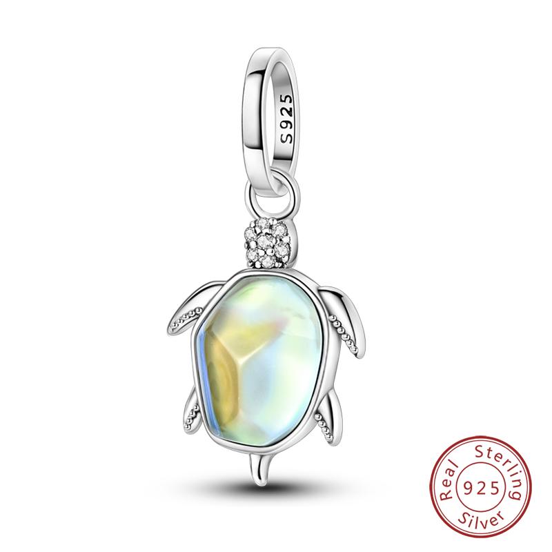 100% Copper Butterfly Fairy Dream Ocean Shell Pearl Mermaid Sea Turtle Sunflower Charms Beads Fit Qikaola Bracelets