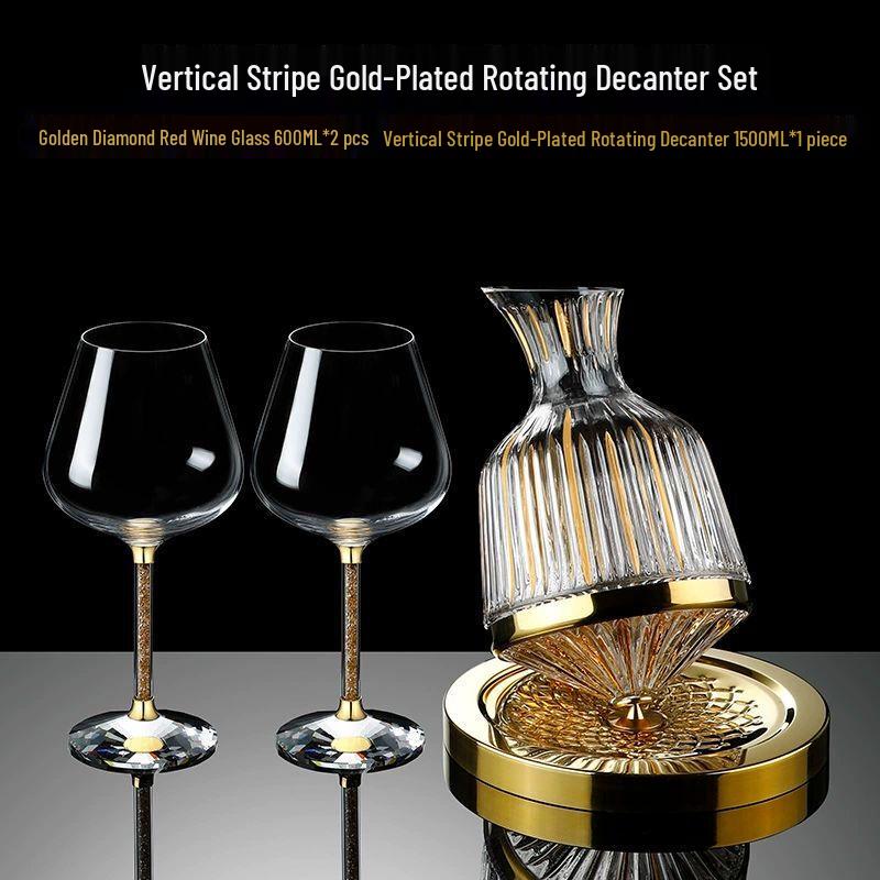 

Crystal Glass Rotating Red Wine Decanter
