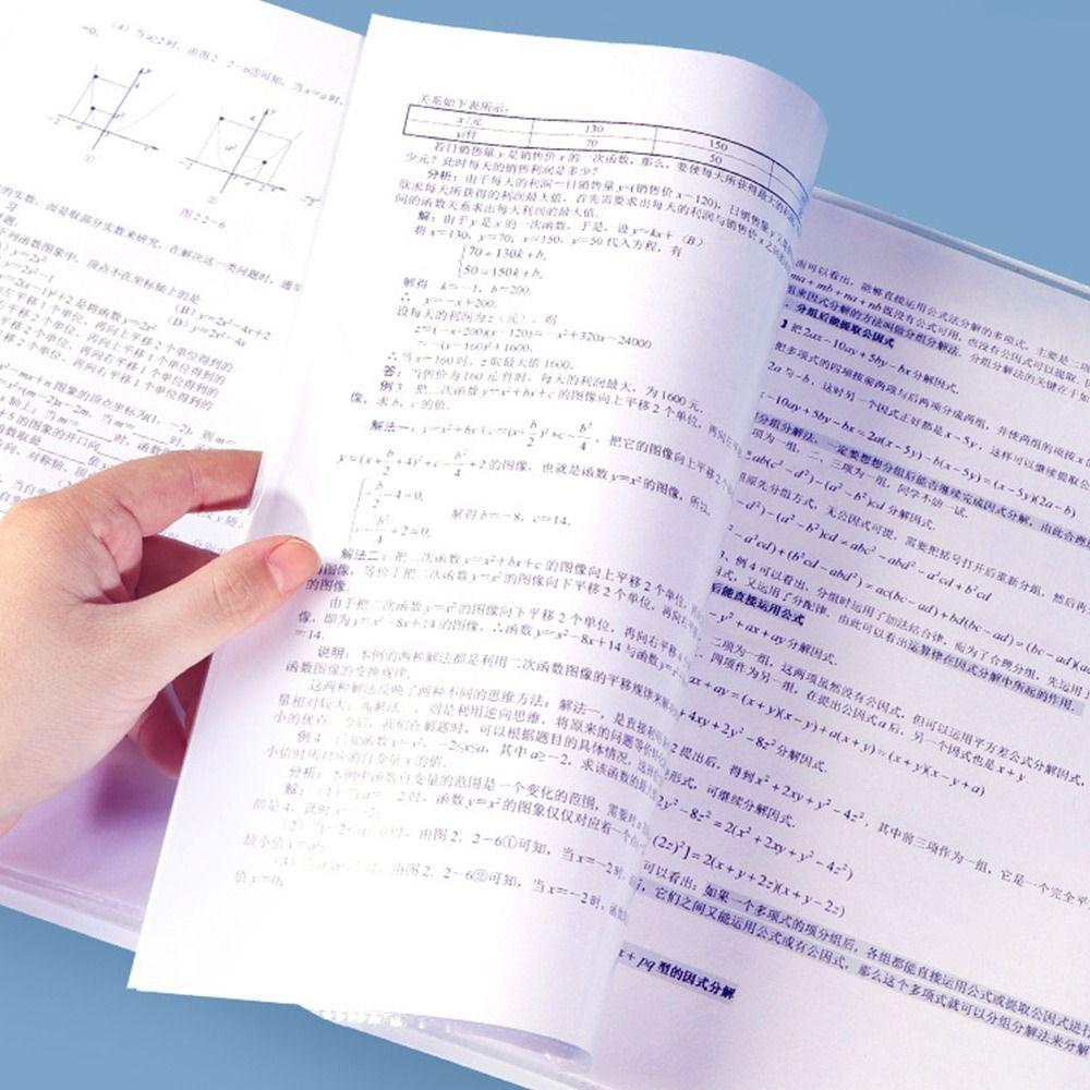 Transparent Bag File Folder A4 File Storage Bag High-quality Archives Bag