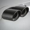 Embout de silencieux d'échappement de voiture Alliage d'aluminium Gorge de sortie d'échappement Embout d'échappement Noir Embout de silencieux d'échappement Accessoires ronds pour voiture
