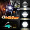 DOT Approved 80W 5-3/4" 14.6cm Round LED Projection Headlight Dyna Street Bob Super Wide