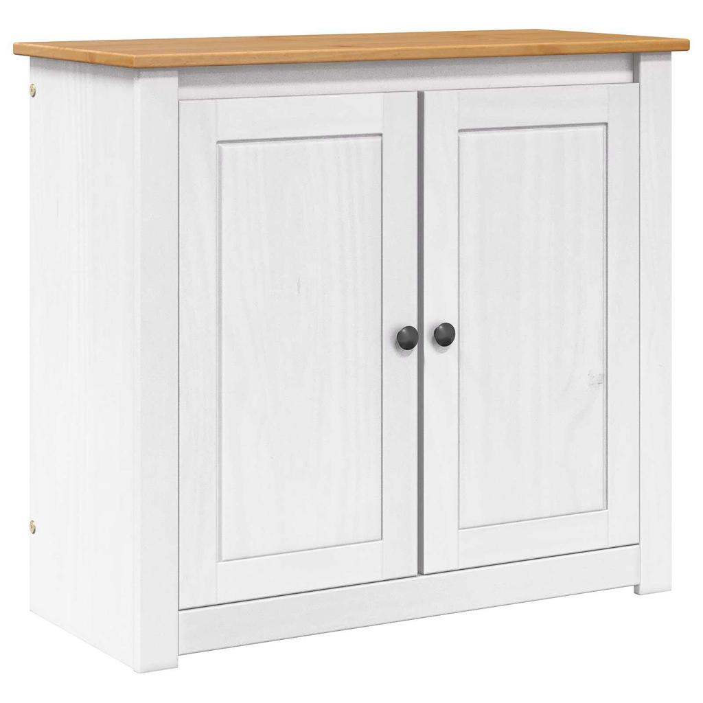 vidaXL PANAMA Aquarium Stand White and Brown 81 X 36 X 73 Cm