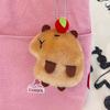 Capybara Plush Adorable Keychain Soft Toy  Bags Featuring Cute Design Apple