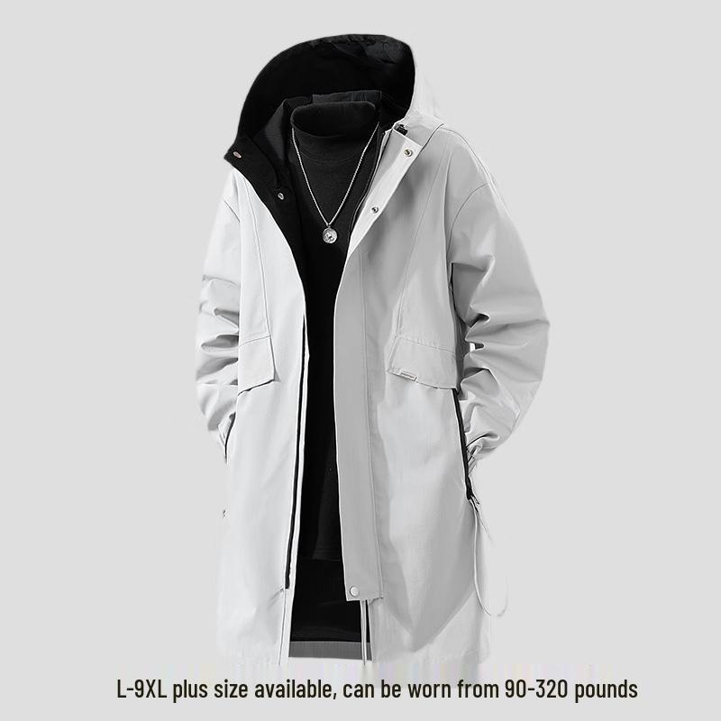 

Men s Autumn/Winter Plus Size Windproof Workwear Hooded Jacket 7XL
