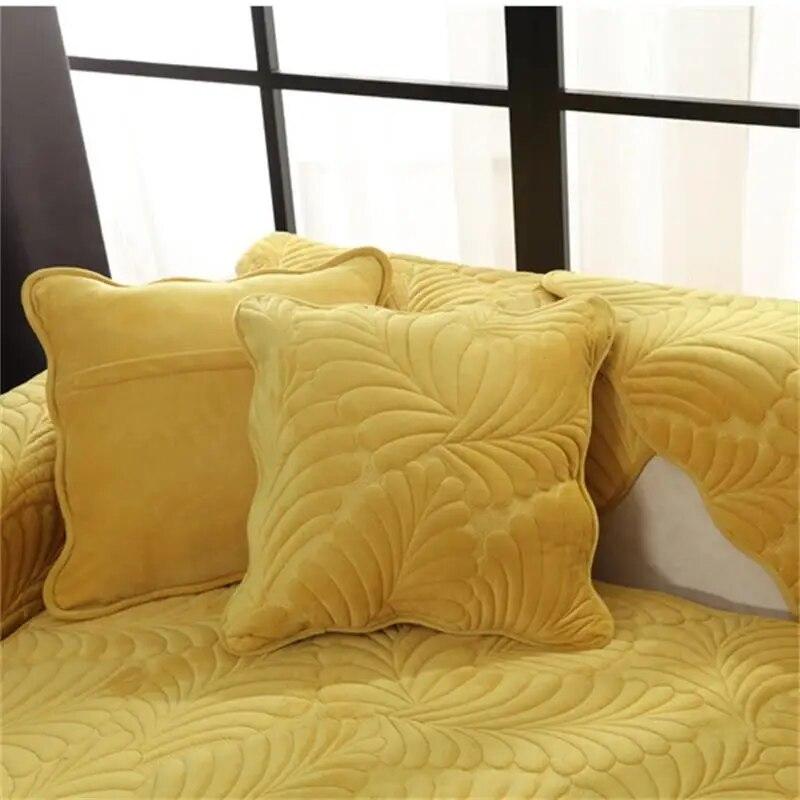 Husă de canapea secțională din pluș, îngroșată, moale, din catifea moale, prosop matlasat pentru canapea Huse de canapea anti-alunecare pentru sufragerie