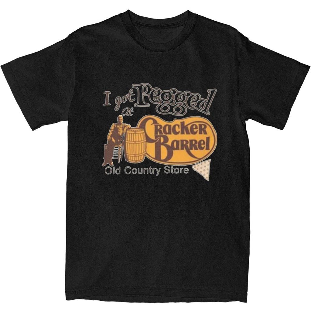 Men Women's T Shirt I Got Pegged At Cracker Barrel T Shirts Hip Hop Funny Meme Summer Tee Shirt Cotton Clothing Birthday Present