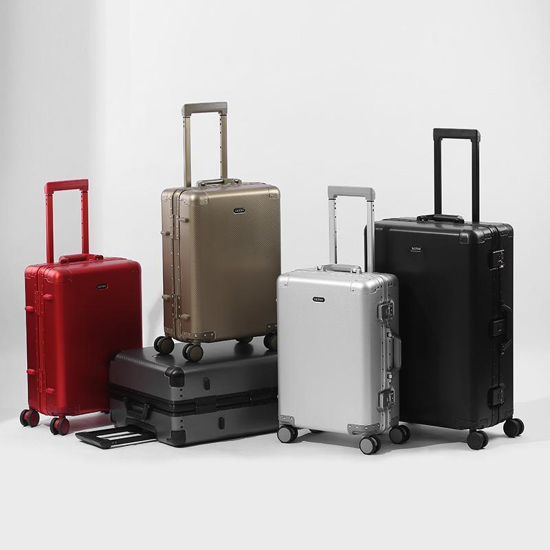 Alloy 20-Inch Carry-On and 26-Inch Luggage Set, Drop-Resistant Trolley Case with Combo Lock