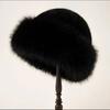 Plush Mongolia Cap Autumn And Winter New Thickened Cold Warm Imitation Fur Fashion Simple Pot Hat Women's Hat