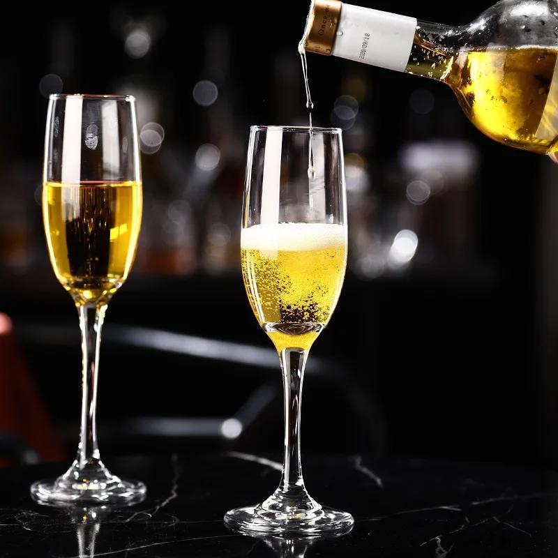 Glass Wine Glasses for Drinking Transparent Glass Cups Wineglass Drinkware Goblet Cup Champagne Pretty Aesthetic Kitchen Dining