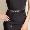 Fashion Vintage Alloy Hollow Butterfly Accessories Waist Chain Female Punk Trend Versatile Body Chain