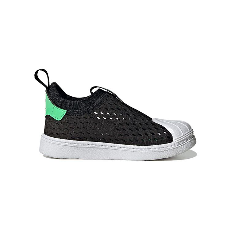 Adidas Originals Superstar 360 2.0 Casual Low-Top Sneakers Baby Sneakers Black White Green HQ4056