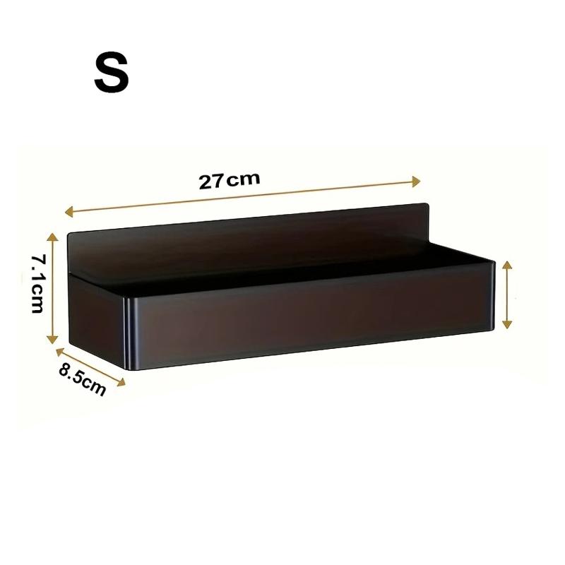 

Magnetic Fridge Shelf Spice Storage Rack Refrigerator Side Shelf Black Iron Household Space Saving Kitchen Organizer Shelf